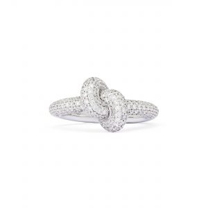 Engelbert Absolutely Tight Knot diamond ring white gold